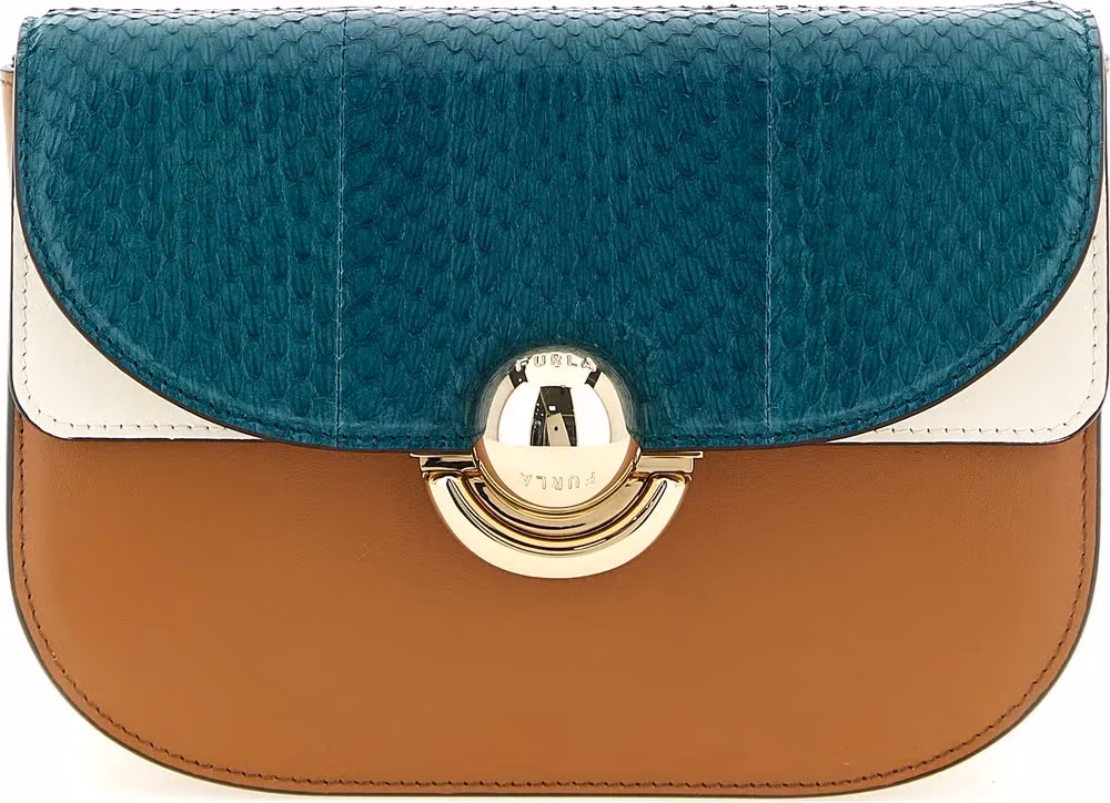 Furla Multicolor Lamb Leather Crossbody Bag