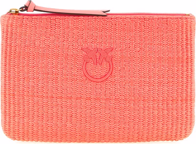 Fuchsia Polypropylene Clutch Bag