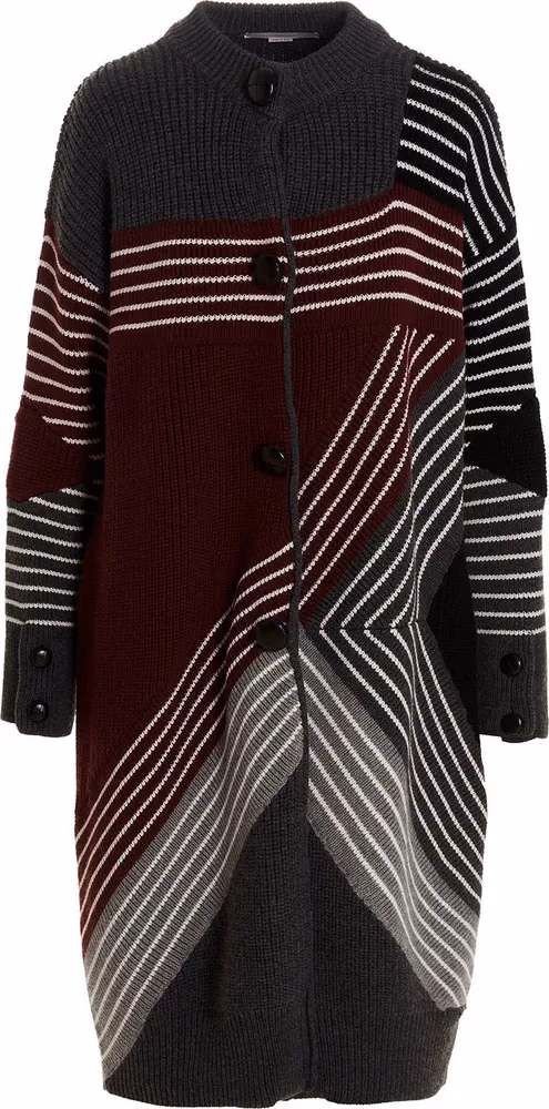 Stella McCartney Multicolor Virgin Wool Coat