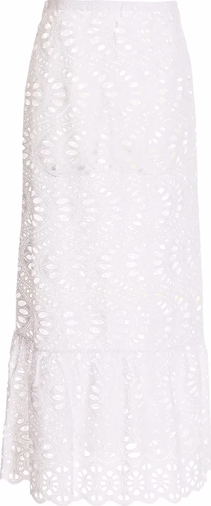 Giambattista Valli White Cotton Mini Skirt