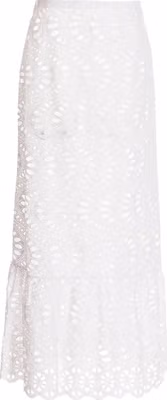 White Cotton Mini Skirt