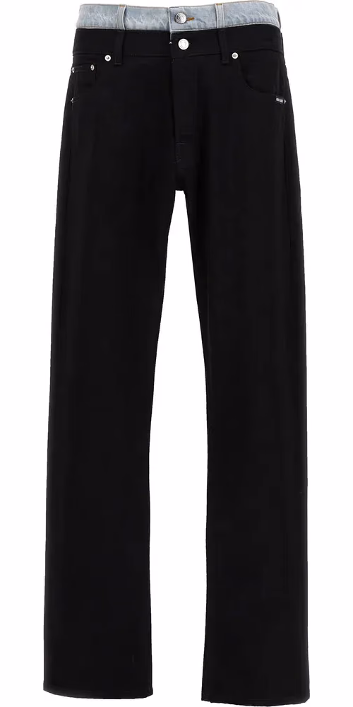 VTMNTS Black Cotton Straight-Leg Jeans