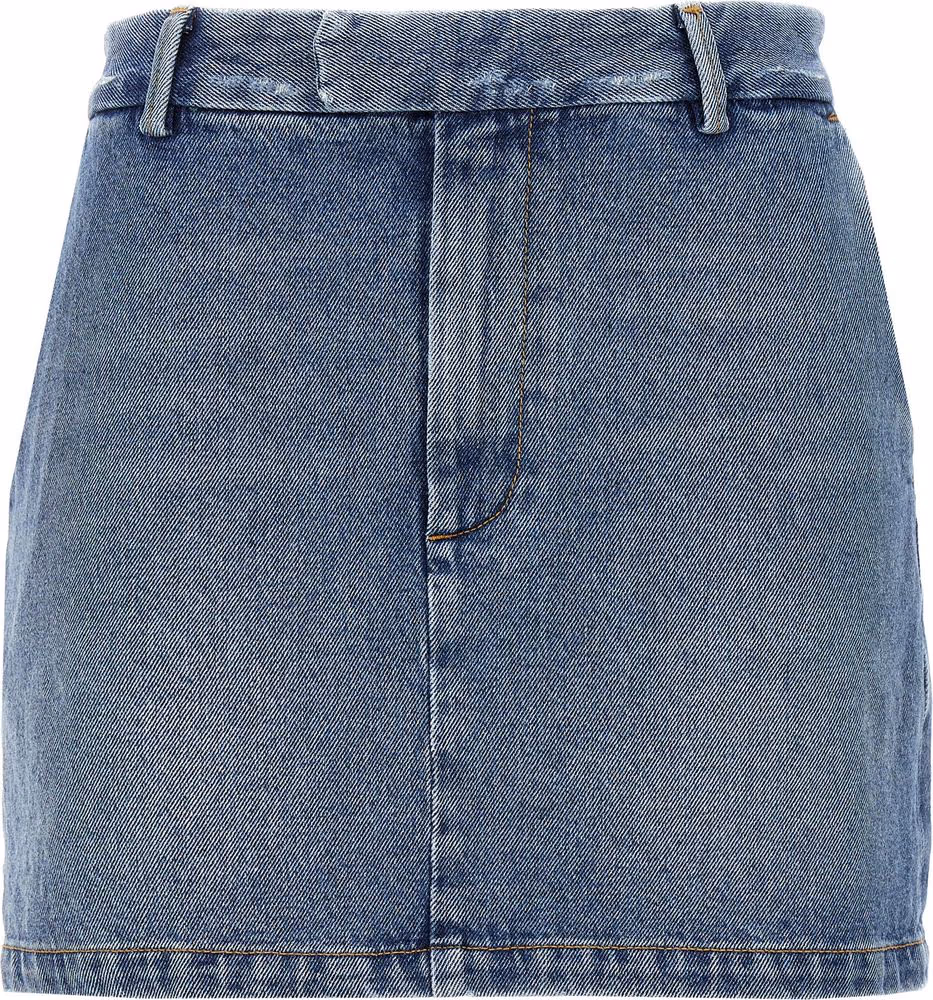 Armarium Blue Cotton Long Skirt