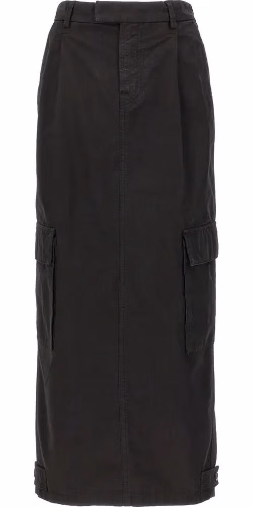 Armarium Black Cotton Mini Skirt