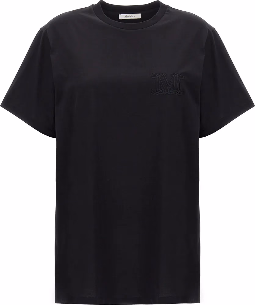 Max Mara Black Cotton T-Shirt