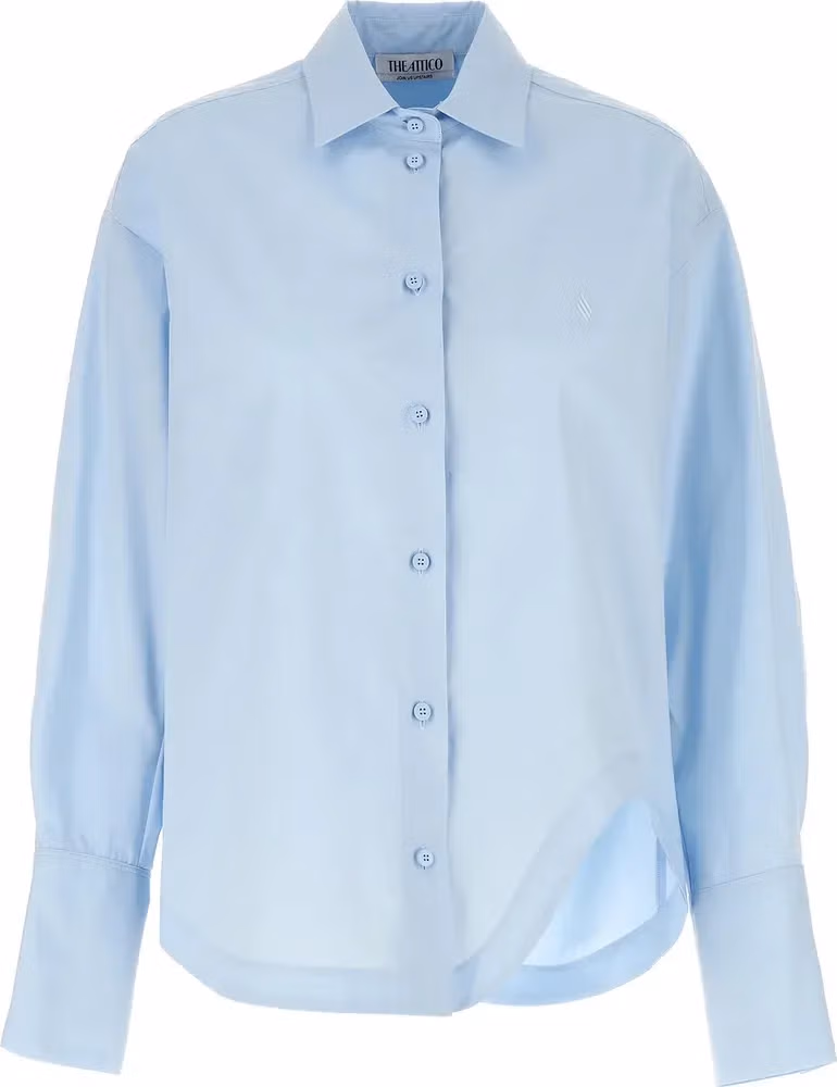 The Attico Blue Cotton Blouse