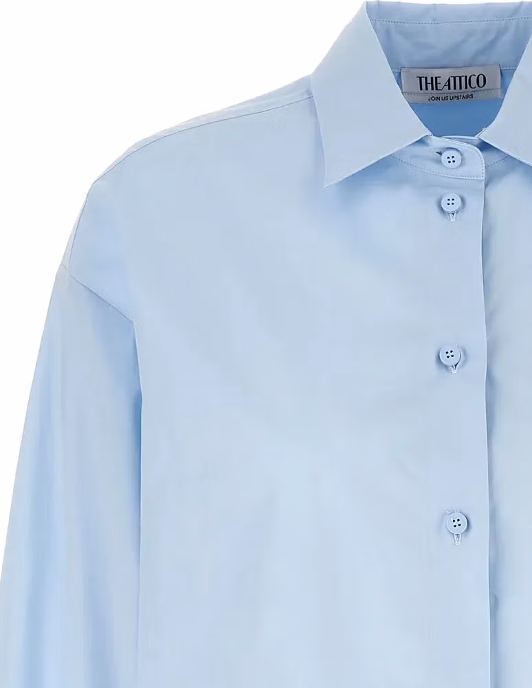 The Attico Blue Cotton Blouse