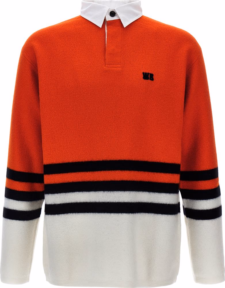 WALES BONNER Multicolor Wool Polo Shirt