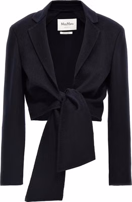 Blue Wool Full-Length Jacket