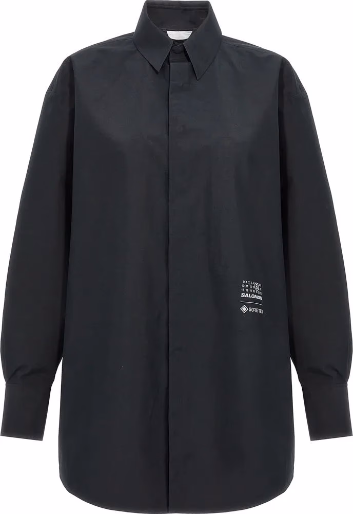 MM6 Maison Margiela Black Polyester Blouse