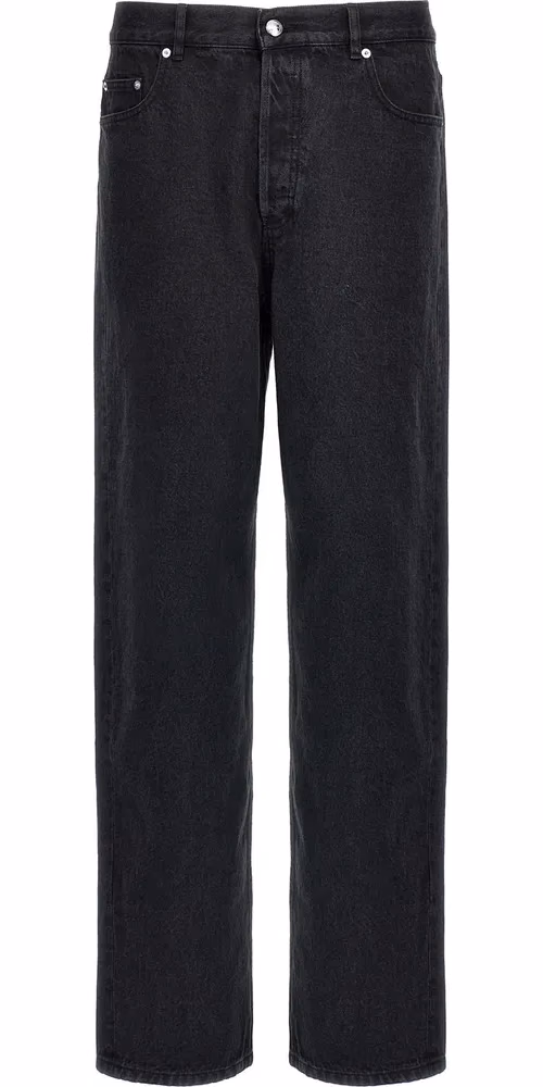 A.P.C. Black Cotton Straight-Leg Jeans