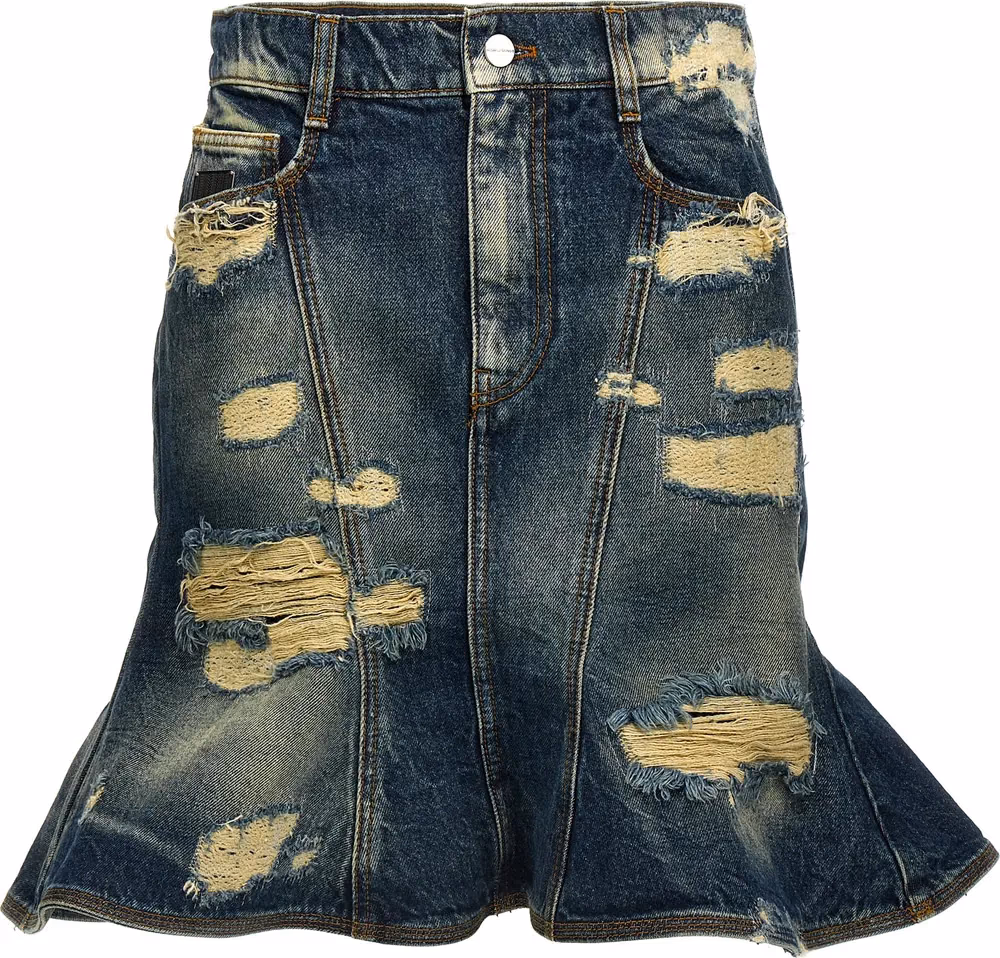 Marc Jacobs Blue Cotton Long Skirt