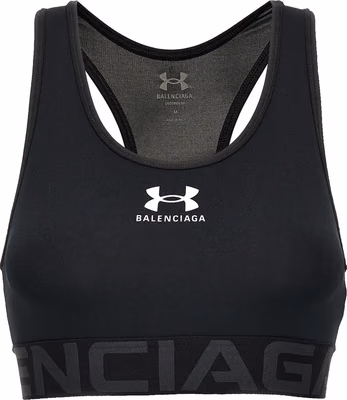 Black Polyester Sport Bra