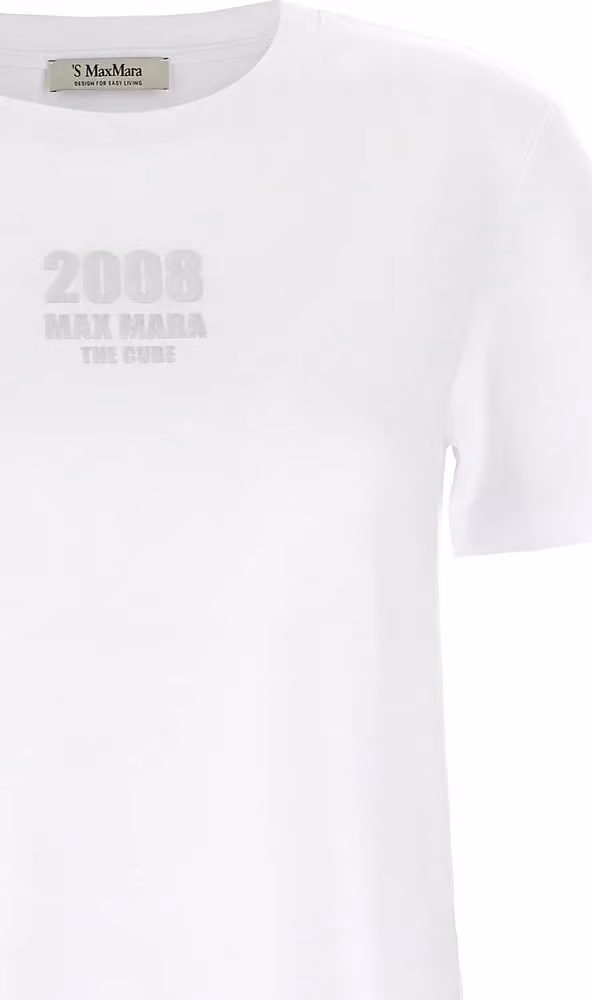 'S Max Mara White Cotton T-Shirt
