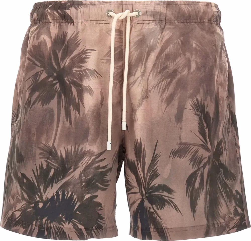 Palm Angels Multicolor Polyester Swim Shorts