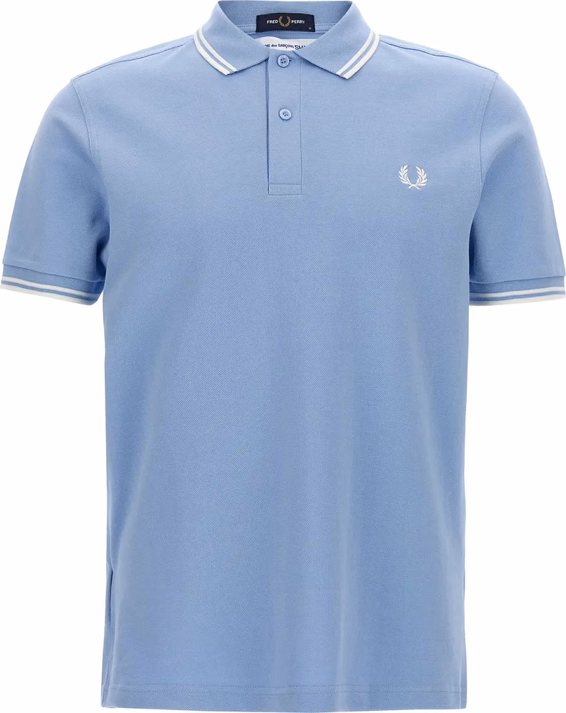 Comme Des Garçons Blue Cotton Polo Shirt