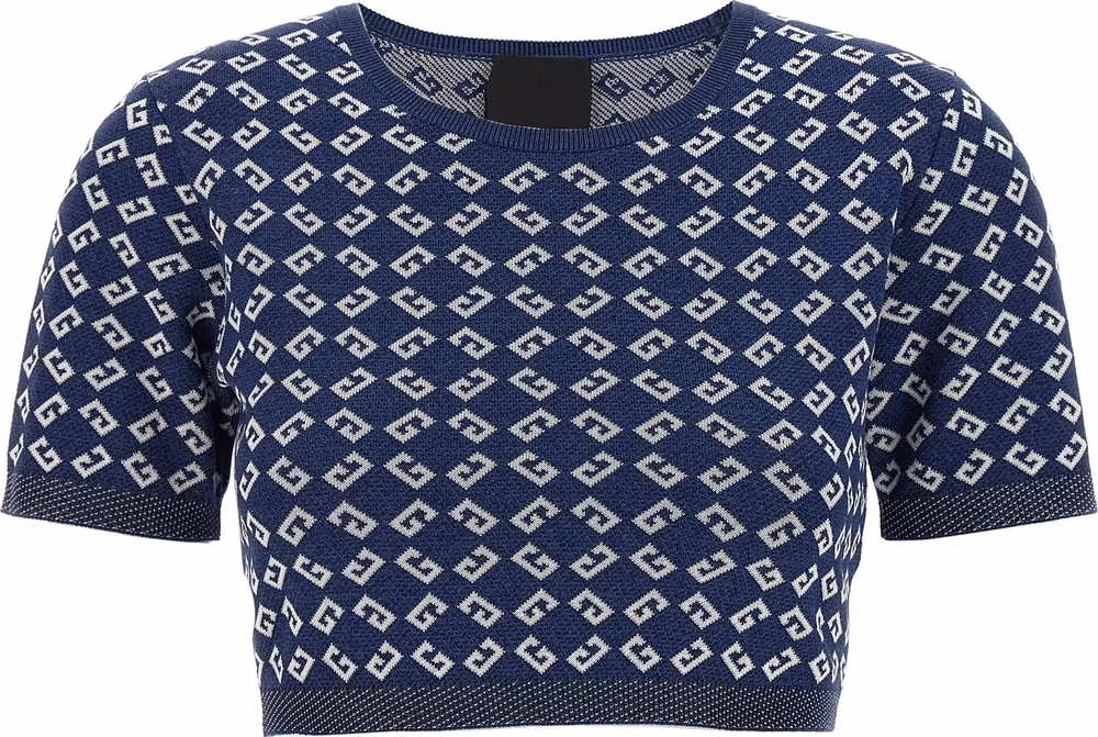 Givenchy Blue Viscose T-Shirt