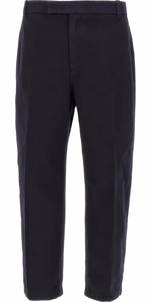 Thom Browne Blue Cotton Casual Pants