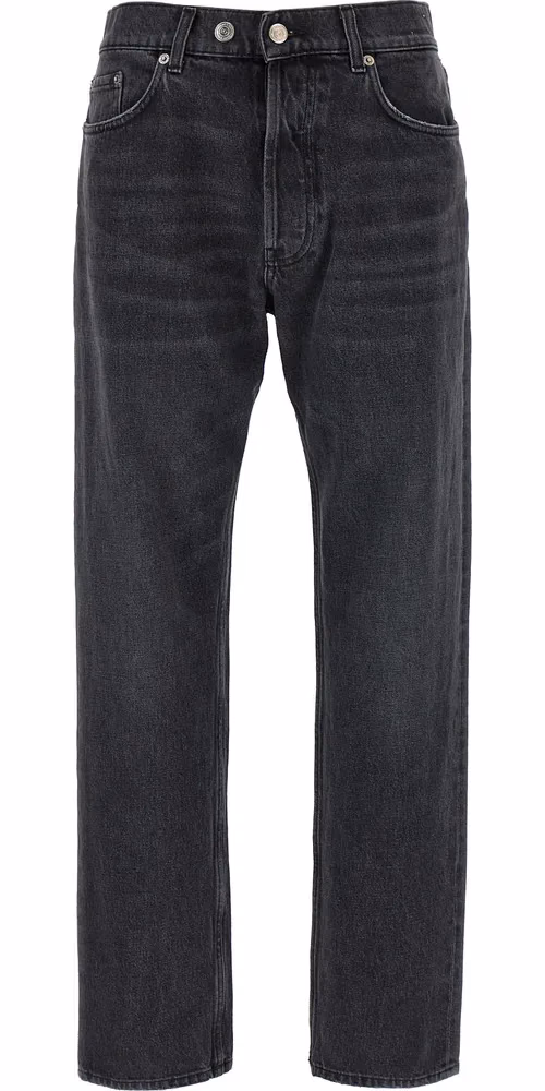 Department 5 Gray Cotton Straight-Leg Jeans