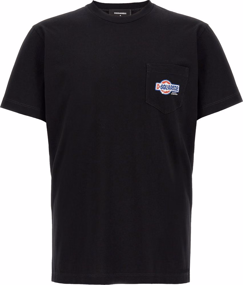 Dsquared² Black Cotton T-Shirt