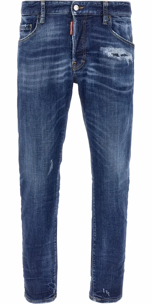 Dsquared² Blue Cotton Skinny Jeans