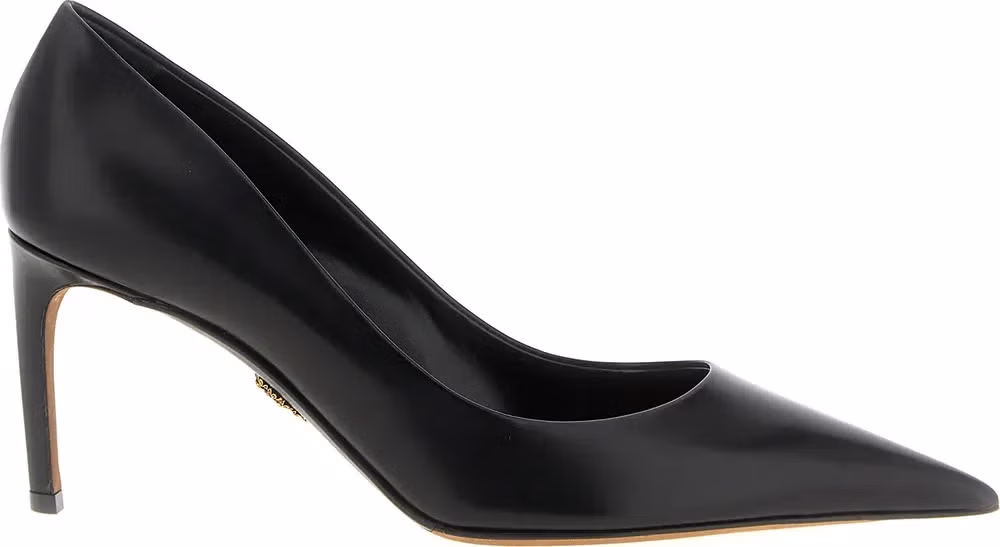 Dolce & Gabbana Black Calfskin High Heel Pumps