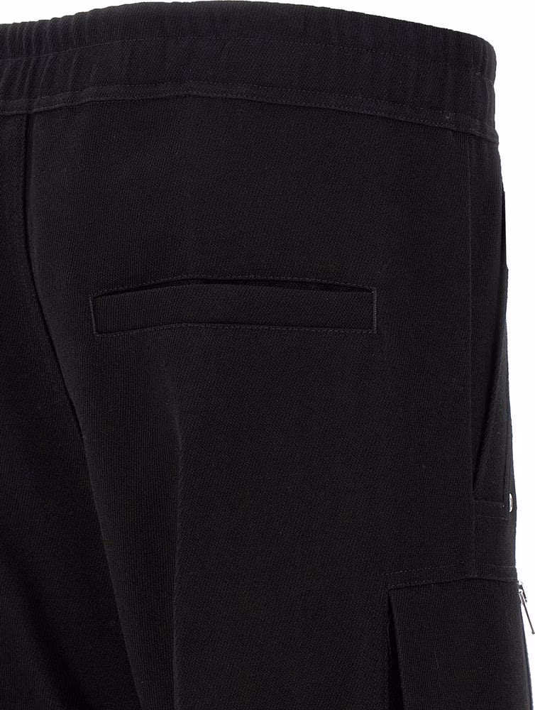 Rick Owens Black Wool Cargo Pants