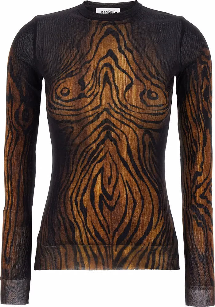 Jean Paul Gaultier Multicolor Polyamide Pattern Shirt