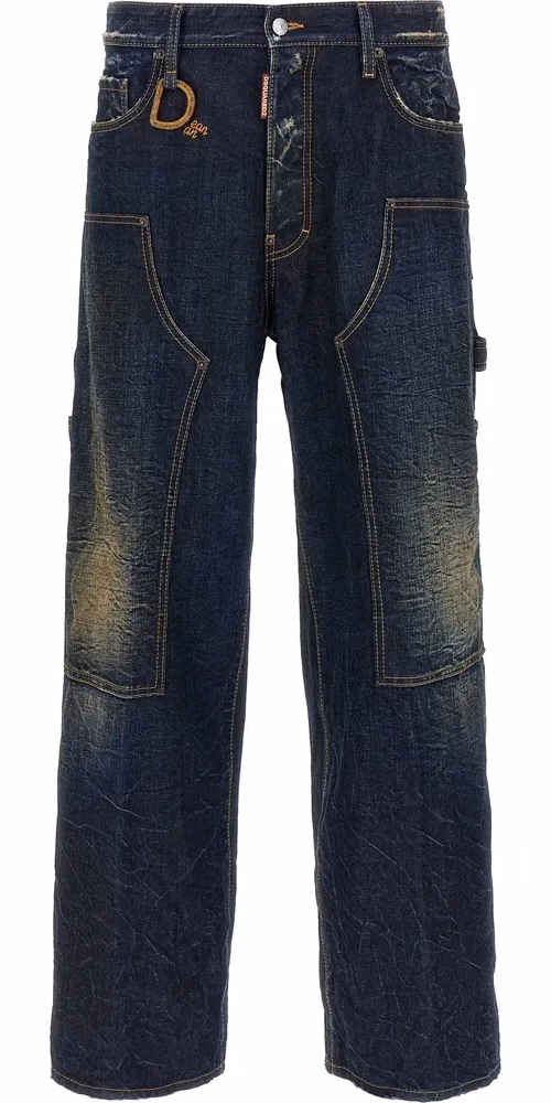Dsquared² Blue Cotton Jeans Denim