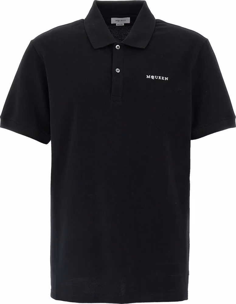 Alexander McQueen Bicolor Cotton Polo Shirt