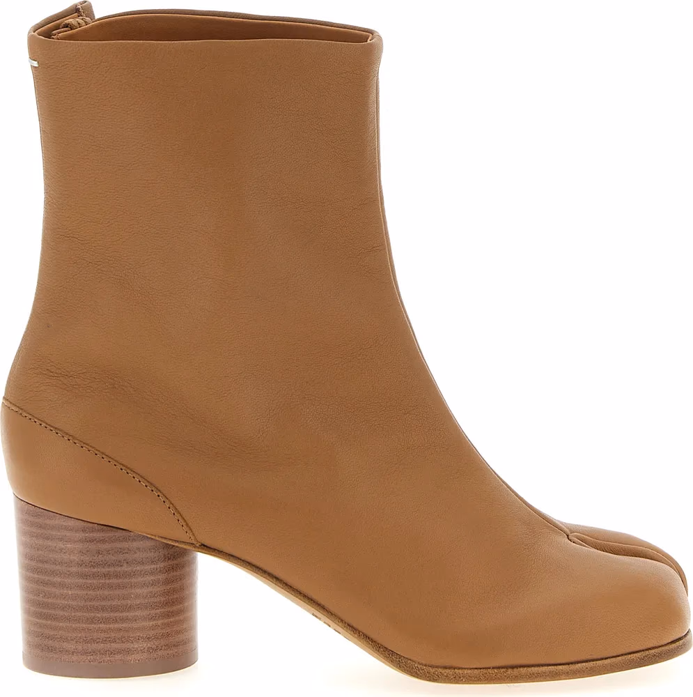 Maison Margiela Brown Lambskin Ankle Boots