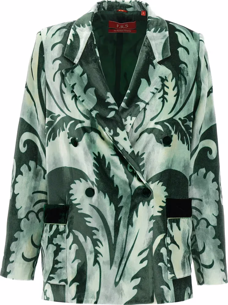 F.R.S. - FOR RESTLESS SLEEPERS Bicolor Viscose Blazer