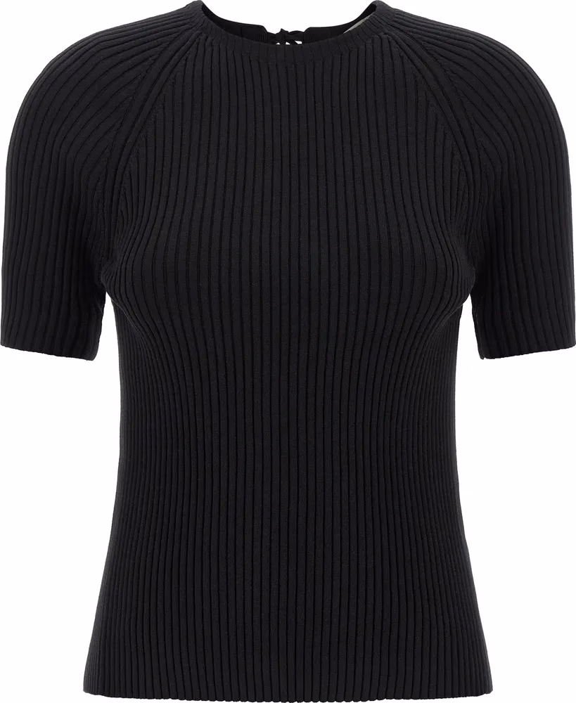 Tory Burch Black Cotton Cardigan
