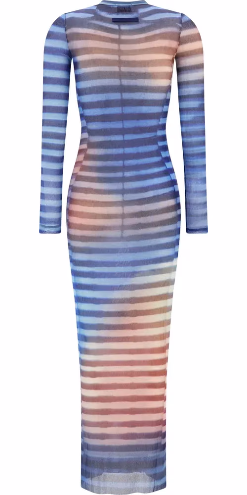 Jean Paul Gaultier Multicolor Polyamide Long Dress