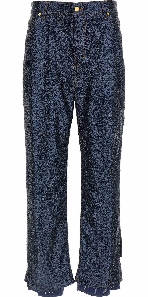 Darkpark Blue Cotton Jeans Denim
