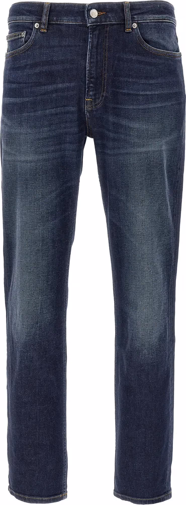 Department 5 Blue Cotton Straight-Leg Jeans