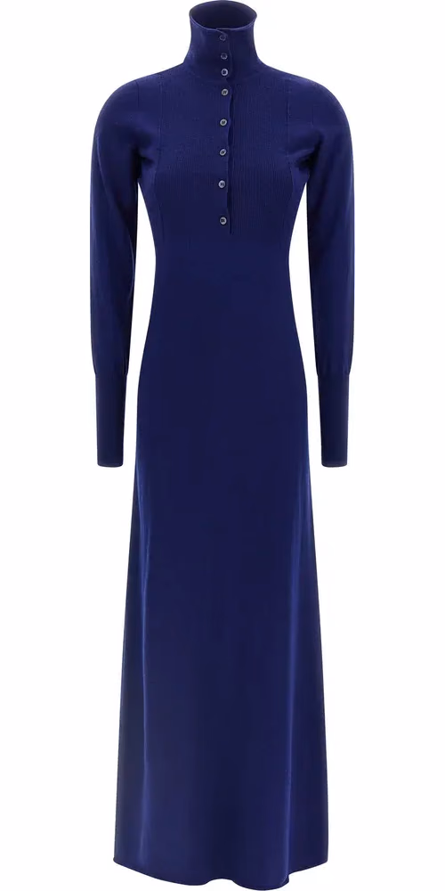 Tom Ford Blue Cashmere Long Dress