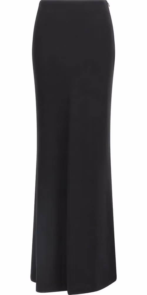 Alessandra Rich Black Virgin Wool Mini Skirt