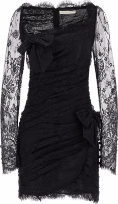Black Organic Cotton Short Dress
