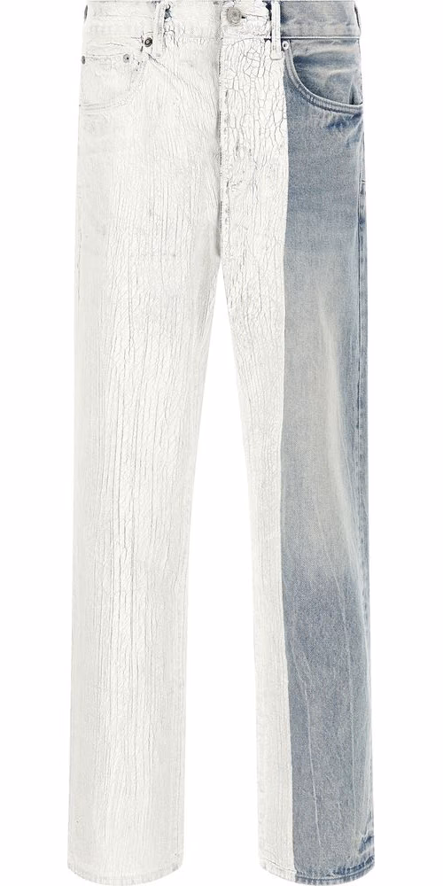 PURPLE Blue Cotton Straight-Leg Jeans