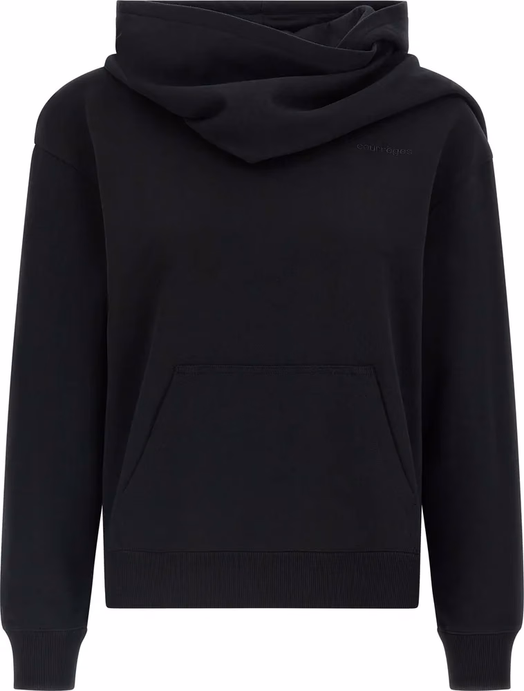 Courrèges Black Cotton Sweatshirt
