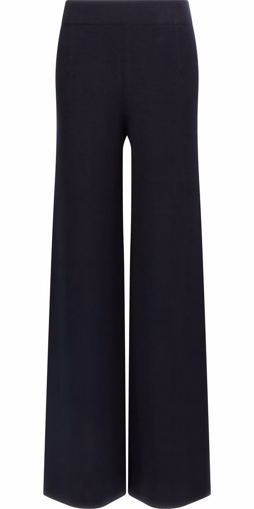 Max Mara Blue Viscose Casual Pants