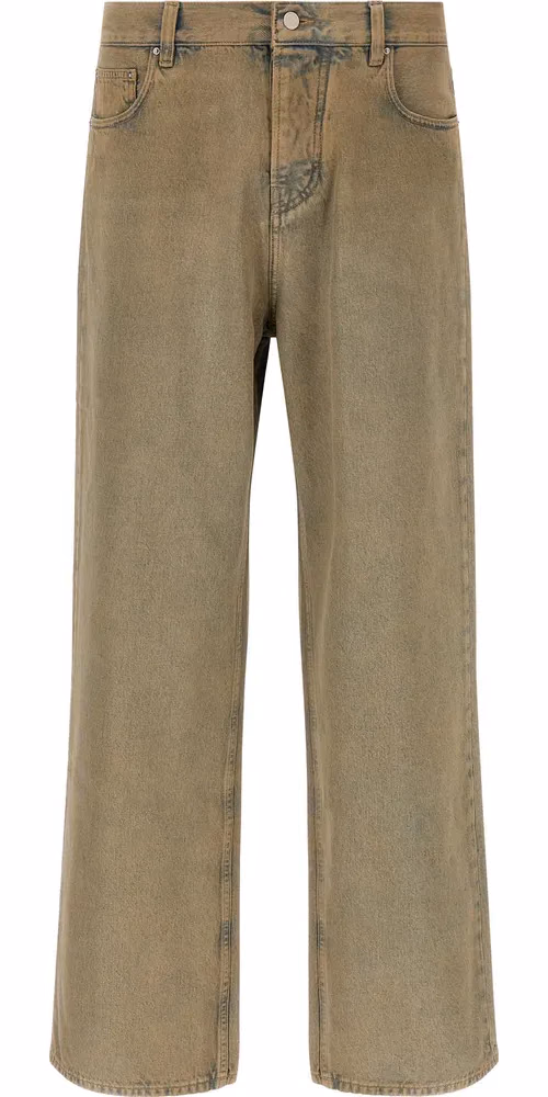 Amiri Beige Cotton Straight-Leg Jeans