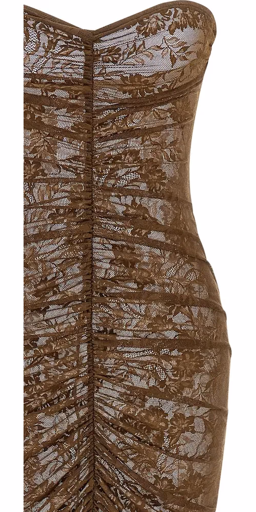 Norma Kamali Bicolor Polyamide Long Dress
