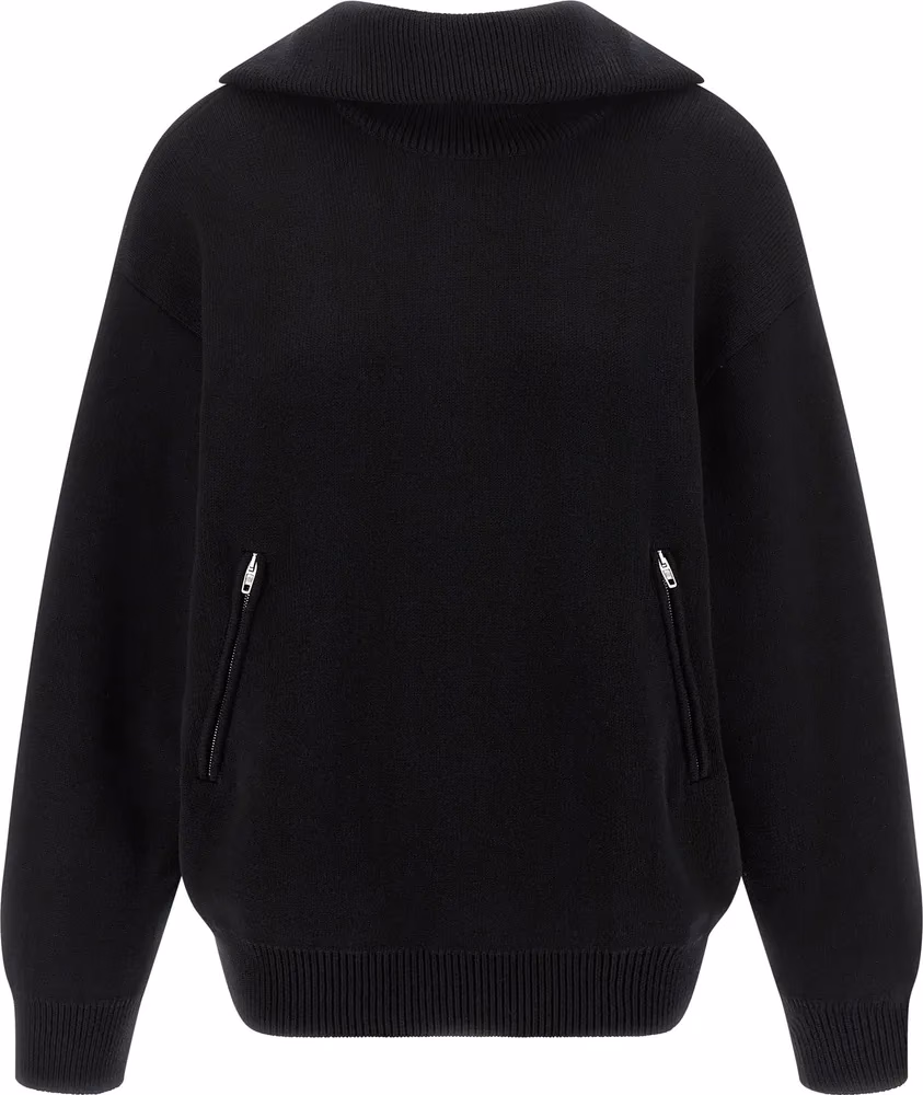 Balenciaga Black Cotton Cardigan