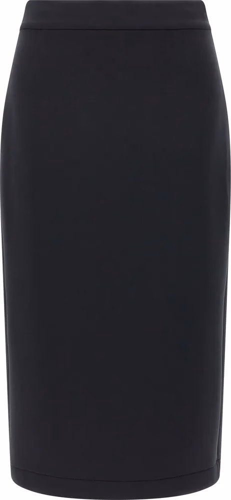 MONCLER GENIUS Black Polyester Midi Skirt