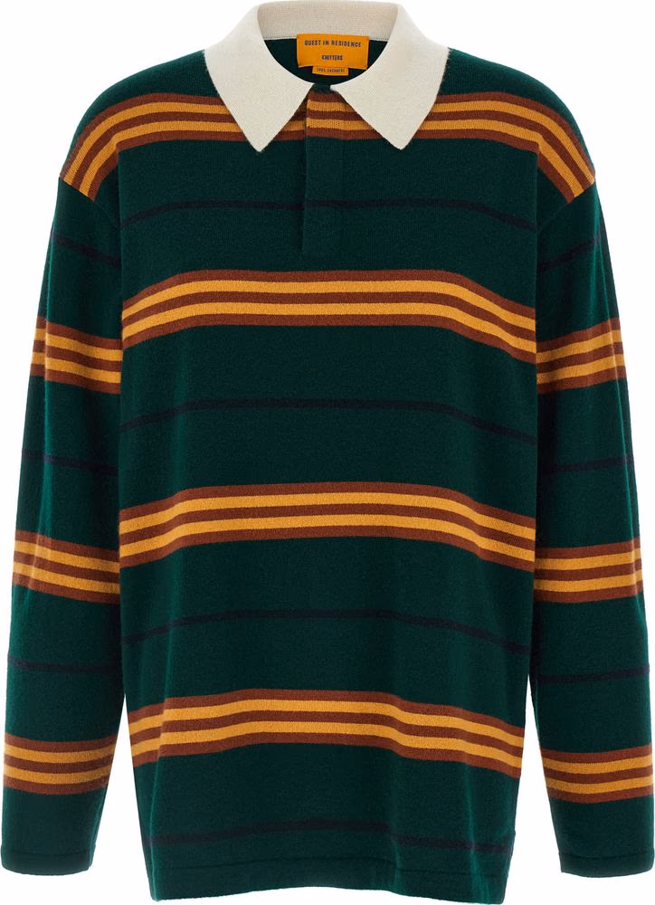 Guest in Residence Bicolor Cashmere Polo Shirt