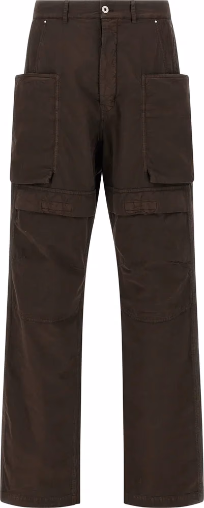DRKSHDW Brown Cotton Cargo Pants