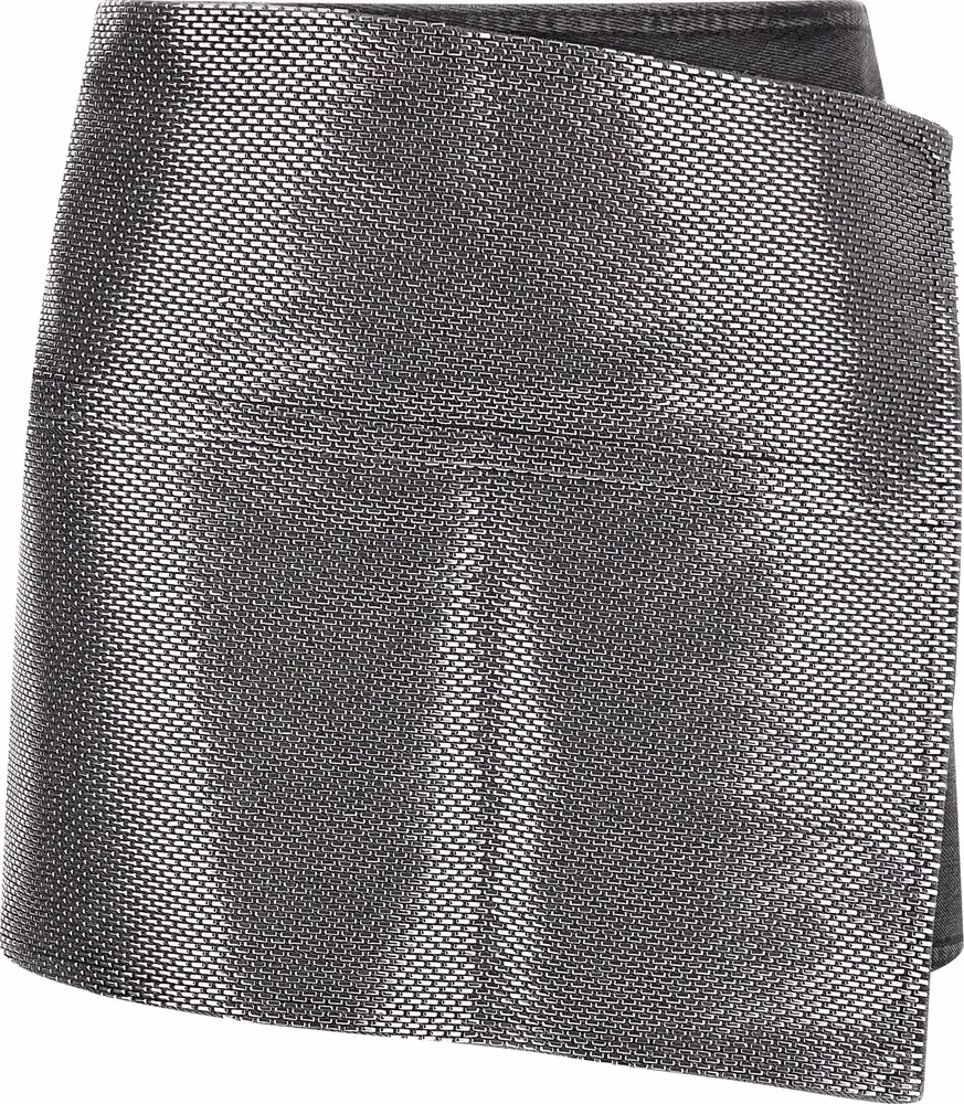 Haikure Gray Cotton Long Skirt