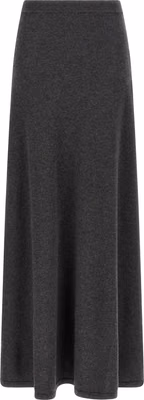 Gray Wool Mini Skirt